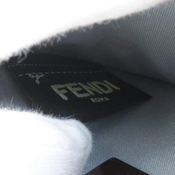 Auth FENDI Monster Coin Purse Case Pink/Gray/Off White Leather/Goldtone - Picture 7 of 10